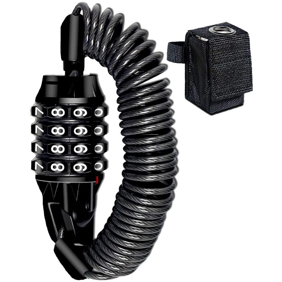 Bicycle Lock Chain, Resettable Security Lock High Hardness Metal For Skis And Children's Scooters, Scratch Resistant Keyless Convenience Aluminum 9405630220254