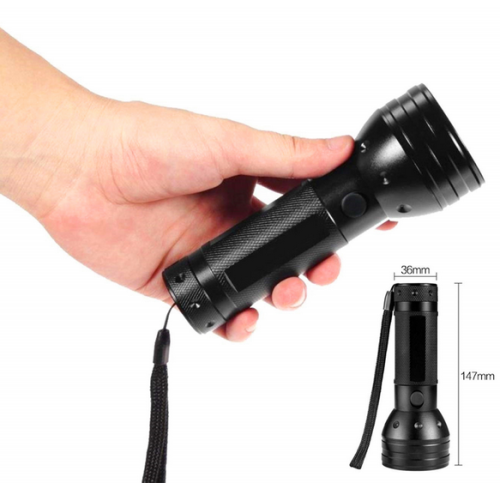 Επαναφορτιζόμενοι φακοί UV Blacklight, υπεριώδες φως 51Led395nm για ανίχνευση ούρων 2