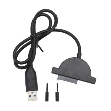 Støtter UASP høyhastighetsgrensesnitt USB 3.0 til SATA III-adapter Bærbar SATA-adapter Rask USB-til-SATA ekstern omformer for 2,5" SSD HDD Enkel