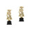 2Stk Kunststoff Trophäen Gold Mini Kinder 6