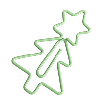 2Stk Metall Lesezeichen Clips Baum Form Hellgrün Kreative Büroklammern