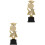 2Stk Kunststoff Trophäen Gold Mini Kinder 5