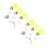 2Stk Trainingsgerät Badminton Elastisch Solo Reboundball Gelb 8