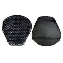 1Set Schwarzes Gel Motorradsitzkissen Mit Dämpfung,