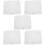 5Stk Weißer Straining Bag Polyester Reusable Filter Beutel Für Saft 10