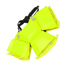 Faltbarer Sicherheitshelm, verstellbar 47-62cm, grün, Außenkopfschutz