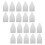 80Stk Diagonal Schutzkappen Aus PVC Transparent 2