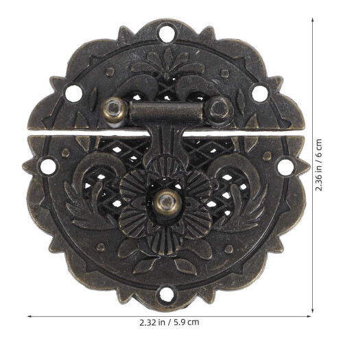 2 Sets Retro Doos Meubel Scharnier Decoratieve Sluiting 2