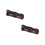 2Stk Dunkelbrauner Holz Stiftehalter Mit Bambus Design 9