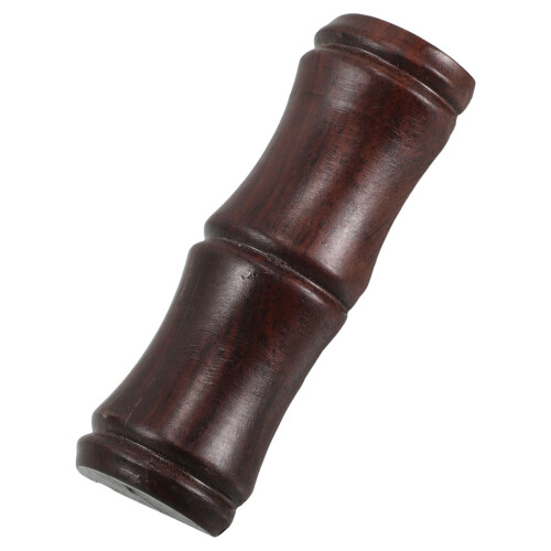 2Stk Dunkelbrauner Holz Stiftehalter Mit Bambus Design 1