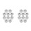 40Stk Isolation Säule Hexagonal Kopf Robust 5