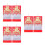 6Stk 2026 Chinesischer Jahreskalender Rot Design Büro 9