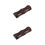 2Stk Dunkelbrauner Holz Stiftehalter Mit Bambus Design 10