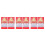 6Stk 2026 Chinesischer Jahreskalender Rot Design Büro 10