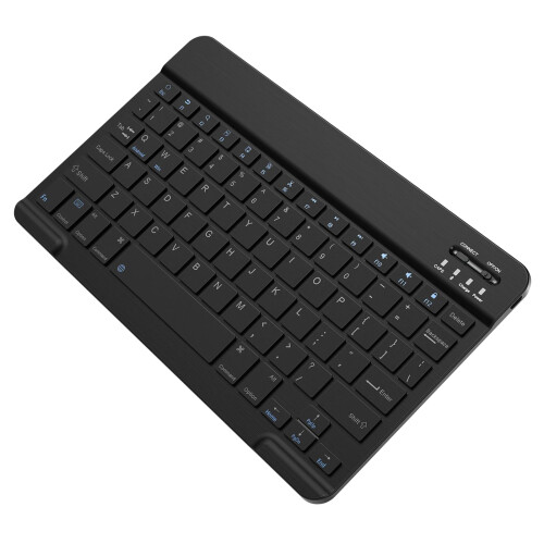 Wireless Bluetooth Keyboard and Mouse Set for iPad, 7 Inch, Black