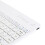 Wireless 7 Inch Bluetooth Mini Keyboard, Ultra Thin, White, 180G 6