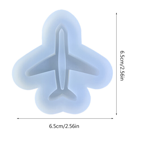 Moules de décoration en Silicone brillant, petits avions, 2