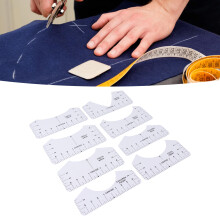 PVC T Shirt Ruler Guide Set 8 Pieces for Accurate Heat Press Centering