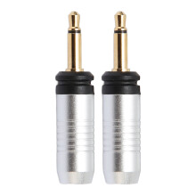 Gold Plated 3.5mm Mono Repair Plug for Headphones, 5mm Tail Hole