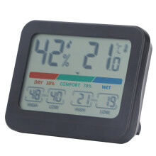 Digital Thermometer Hygrometer HD Screen 9.3x7.3cm Indoor Temperature & Humidity Monitor