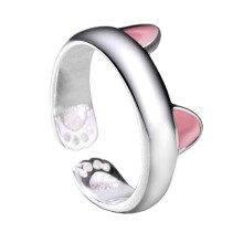 Cute Cat Ears Animal Finger Rings Lovely Female Jewelry for-2