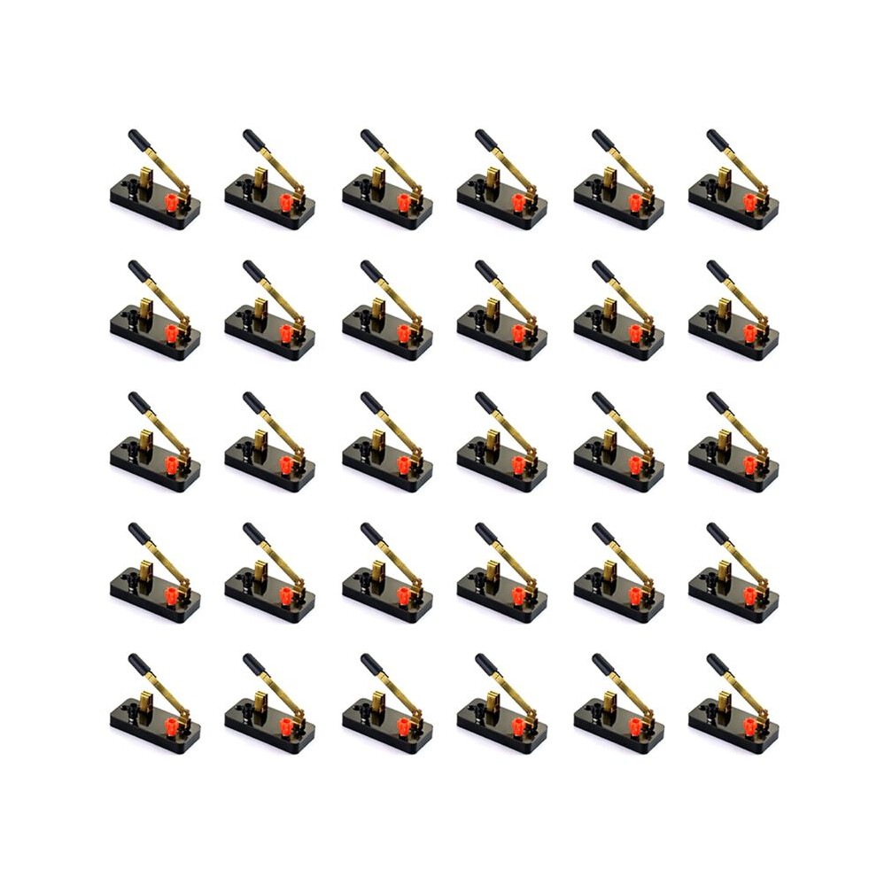 30Pcs Single Pole Single Throw ,Knife :Used For Physics Laboratory,School Electronic Experimenting 4712548063145