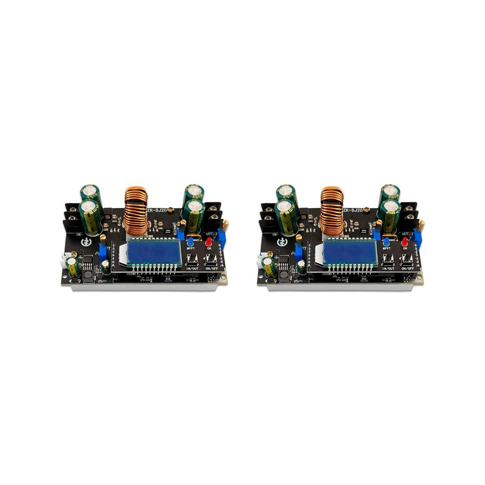 2X Zk-Sj20 Automatic Step Down Module Mppt With Lcd Display Buck Boost Converter Power Supply Module Adjustable Board 6032981958630
