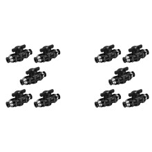 10X Pneumatic Valve Push to Connect Fittings Valve Air Flow Control Valve Air Fittings Straight Quick Connect