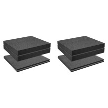8 PCS Pick Apart Foam Insert Pluck Pre Square Sheet Foam with Bottom Use for Board Game Box Cases Storage Drawer A