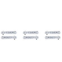 3X Car L+R LED DRL Fog Light for C1 06-17 C3 15-19 Auto Driving Lamp Daytime Running Light Bumper Lamp