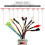 2X Electric Bike Controller 24V 36V 48V E-Bike Hall Controller 250W 350W 17A Controller Three Mode Sinewave 2