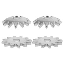 4Stk Metall Jack Kettenräder 1,77x1,77x0,16 Zoll Ersatz