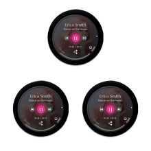 3X ESP32-C3 Development Board 1.28 Inch Round LCD Display Touch Screen with Wifi Module