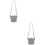 2Stk Graue PU Leder Coffee Cup Holder Mit Tragegriff Für Zuhause 8