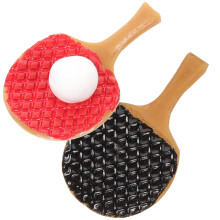 6 Sets Mini Tischtennisschläger Mikro Landschaftsdeko