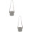 2Stk Graue PU Leder Coffee Cup Holder Mit Tragegriff Für Zuhause 9