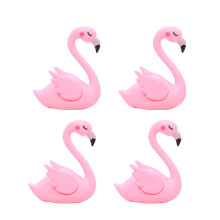 12 plastik flamingo auto schmuck kuchen flügel öffnend