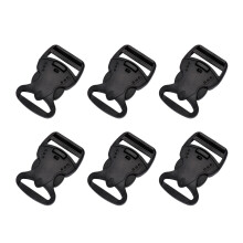 20St Kunststoff Schnallen Mit Seitlicher Für Rucksack Armband Schwarz
