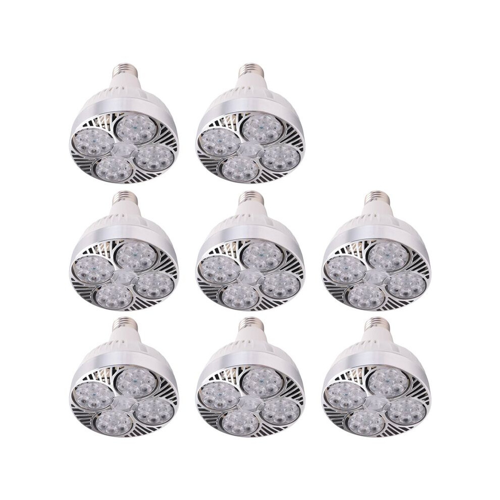 8X E27 Plant Lamp Bulb 35W Led Plant Grow Full Spectrum Warm For Indoor Garden Greenhouse Light/White 6032138572801