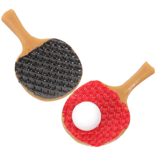 6 Sets Mini Tischtennisschläger Mikro Landschaftsdeko 2