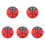 5St Kids Yo-Yo Speelgoed Rood Hout String Decoratief 4