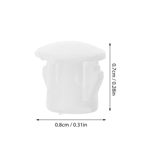 100St Witte Plastic Locking Hole Plugs Voor Meubels En Planken 1