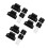 3Sets Retractable Gate Extension Kit Black Silicone Mounting Hardware 8