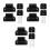 3Sets Retractable Gate Extension Kit Black Silicone Mounting Hardware 5