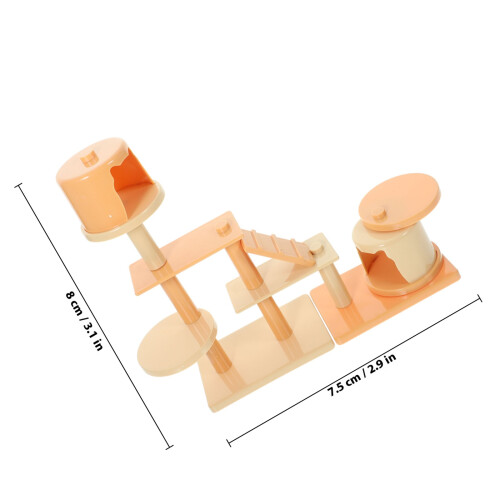 1 Set Pretend Play Plastic Kat Scene Speelset Voor Peuters 1