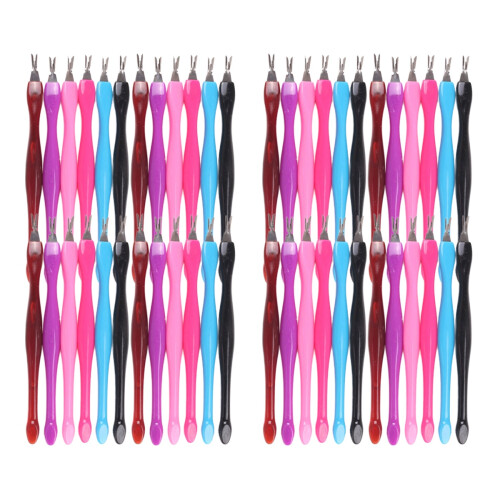 2Ensembles Pousse Acier Et Plastique Pour Ongles 1