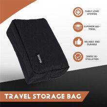 BOONA Tragbare Reise Aufbewahrungs Tasche Multifunktionale Aufbewahrungs Tasche für Laptop Netzteil Power Bank Daten Kabel LadegeräT Schwarz
