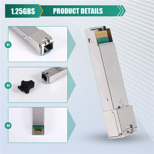 20KM Single Fiber SC GPON Module  Gigabit SFP Optical Module Compatible for with  H3C 2