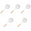 5St Handvat Rvs Colander Voor Keukengebrauk 6
