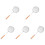 5St Handvat Rvs Colander Voor Keukengebrauk 5